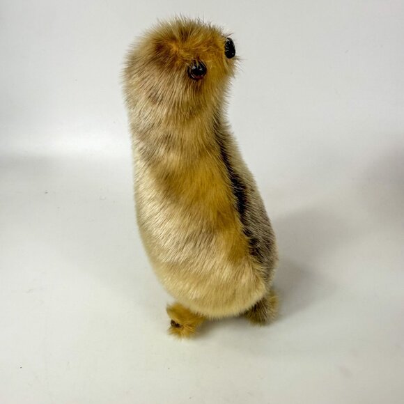 Vintage Genuine Seal Fur Borgen Stuffed Figurine Handmade In Norway 8" - Picture 7 of 9
